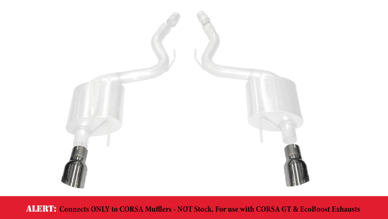 Corsa Performance Corsa 15-17 Ford Mustang GT 3.0in Inlet /4.5in Outlet Polished Tip Kit 14346 Photo - Primary