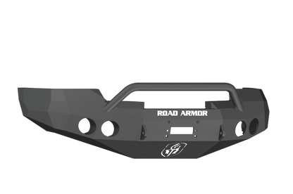 Road Armor 08-13 GMC 1500 Stealth Front Winch Bumper w/Pre-Runner Guard - Tex Blk 37604B 37604B Photo - Primary