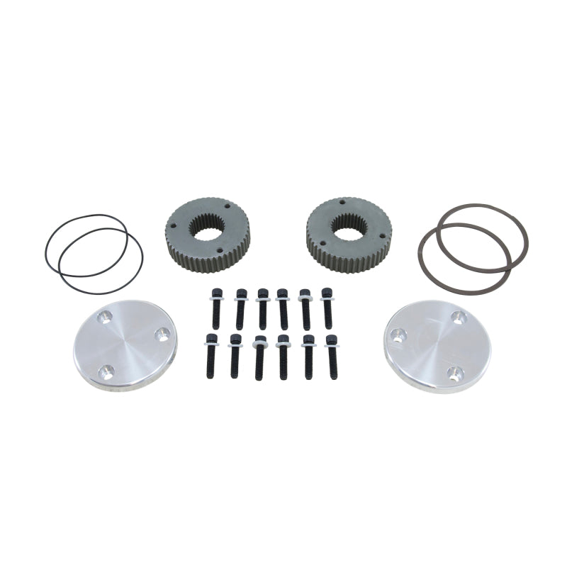 Yukon Gear & Axle Yukon Gear Hardcore Drive Flange Kit For Dana 44 / 30 Spline Outer Stubs. Non-Engraved Caps YHC50002 YHC50002 Photo - Primary