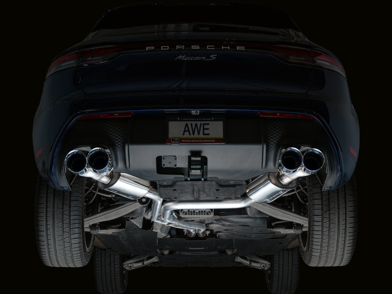 AWE Tuning 2022+ Porsche Macan 2.9TT Touring Edition Catback Exhaust w/ Chrome Silver Tips 3015-42952 3015-42952 Photo - Mounted