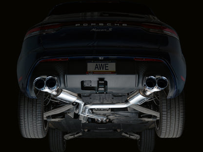 AWE Tuning 2022+ Porsche Macan 2.9TT Touring Edition Catback Exhaust w/ Chrome Silver Tips 3015-42952 3015-42952 Photo - Mounted