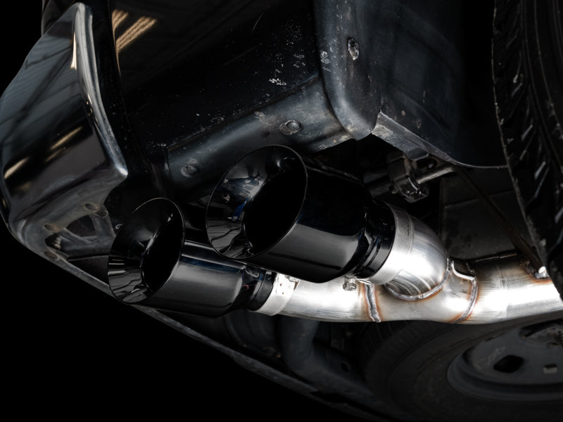 AWE Tuning 09-18 RAM 1500 5.7L (w/o Cutout) 0FG Single Side Exit Cat-Back Exhaust - Diamond Blk Tips 3015-33309 3015-33309 Photo - Mounted
