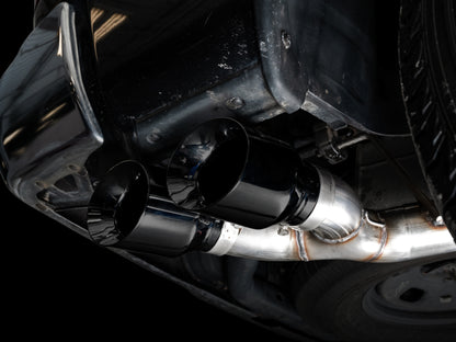 AWE Tuning 09-18 RAM 1500 5.7L (w/o Cutout) 0FG Single Side Exit Cat-Back Exhaust - Diamond Blk Tips 3015-33309 3015-33309 Photo - Mounted
