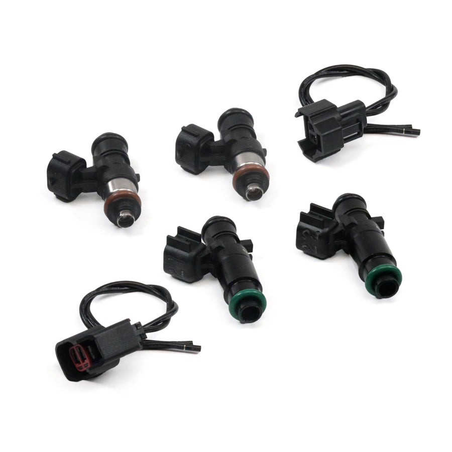 DeatschWerks Matched set of 4 fuel injectors, two 1000cc/min injectors and two 2200cc/min injectors