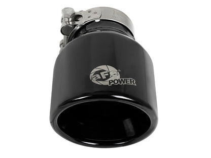 aFe MACH Force-Xp 409 SS Clamp-On Exhaust Tip 2.5in. Inlet / 4in. Outlet / 6in. L - Black 49T25404-B06 49T25404-B06 Photo - Unmounted