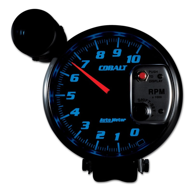 Autometer Gauge, Tachometer, 5", 10K Rpm, Pedestal W/ Ext. Shift-Lite, Cobalt 6299 User 2