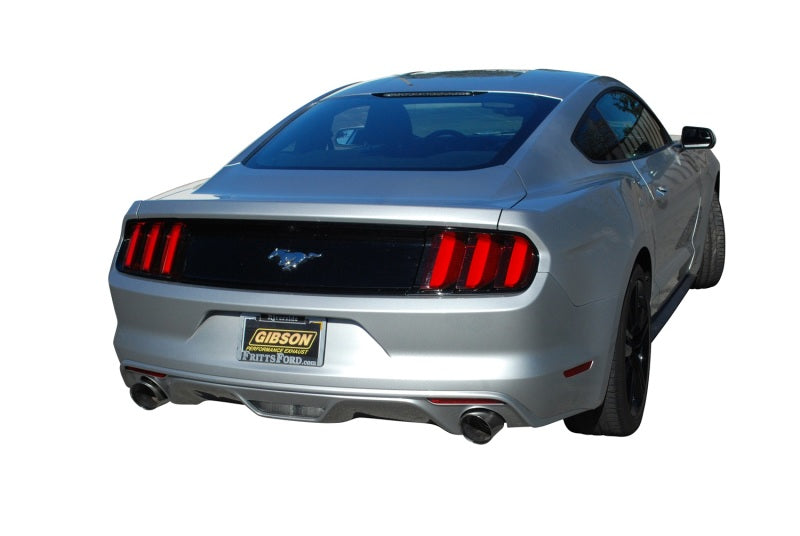 Gibson 15-19 Ford Mustang EcoBoost 2.3L 2.25in Cat-Back Dual Exhaust - Stainless 619014 619014 Photo - Mounted