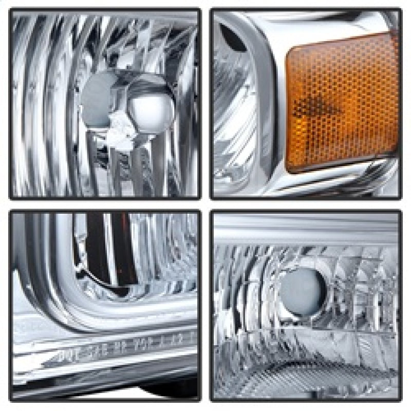 SPYDER Xtune Ford F250/350/450 Super Duty 05-07 Crystal Headlights Chrome HD-JH-FS05-AM-C 9026560 9026560 Photo - Unmounted
