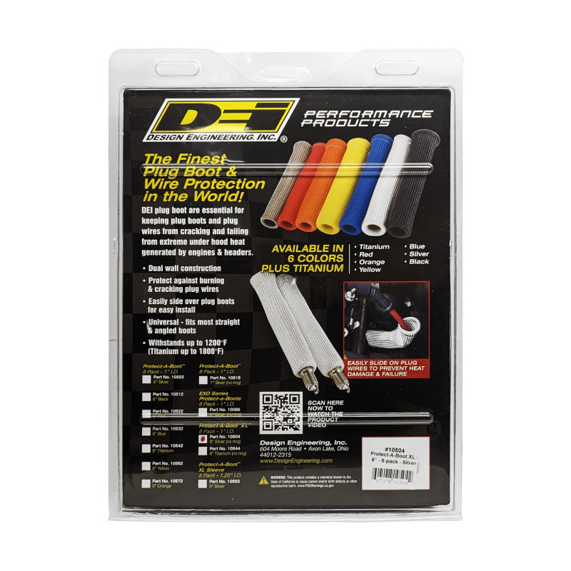 DEI Protect-A-Boot XL 8in - 8-pack - Silver 10504 10504 Photo - in package