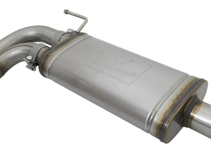 aFe  POWER Rebel Series Middle-Side Exit SS Cat-Back Exhaust System 49-46032-P Photo - Unmounted