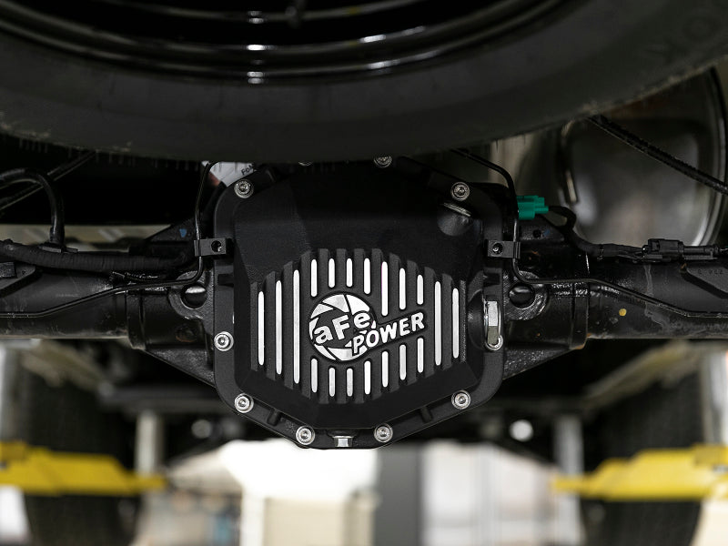 aFe Power Cover Diff Rear Machined w/ Gear Oil 2019 Ford Ranger (Dana M220) 46-71171B 46-71171B Photo - Mounted