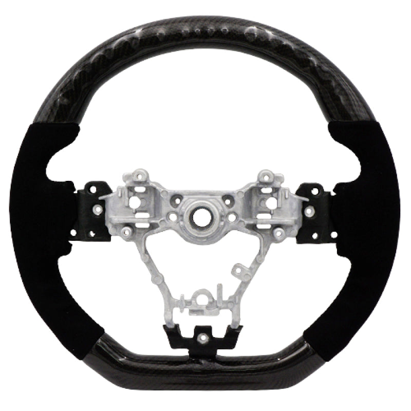 BLOX Racing 15-21 Subaru Carbon/Alcantara Steering Wheel Black Stitching BXSW-50010-B