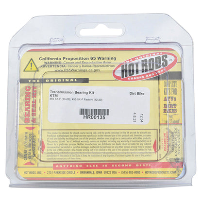 Hot Rods 12-20 KTM 450 SX-F Factory 450cc Transmission Bearing Kit HR00135 HR00135 Photo - Primary