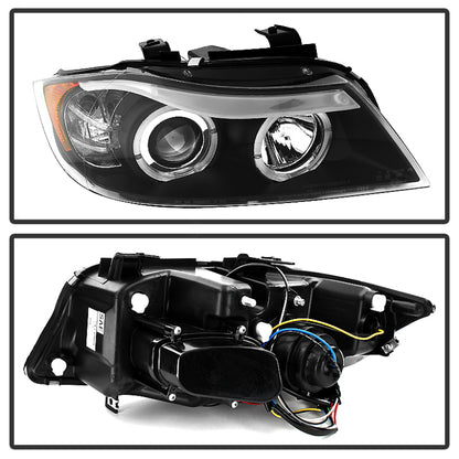 Spyder BMW E90 3-Series 06-08 Projector LED Halo Amber Reflctr Rplc Bulb Blk PRO-YD-BMWE9005-AM-BK 5009005 5009005 User 1