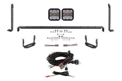 Diode Dynamics 14-23 Toyota 4Runner SS5 Stealth Grille LED 2-Pod Kit Sport - White Combo DD7534 DD7534 Photo - Primary
