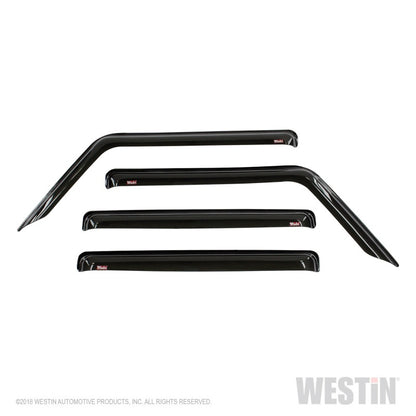 Westin 2018-2019 Jeep Wrangler JL Unlimited Wade Slim Wind Deflector 4pc - Smoke 72-51404 72-51404 Photo - Primary