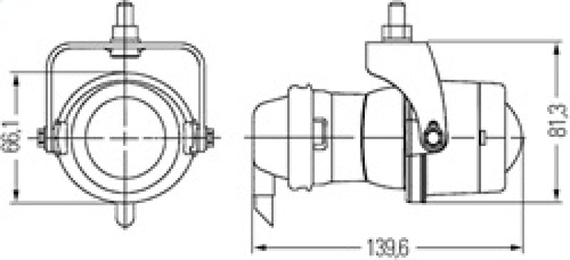 Hella FOG LAMP H12090041 Technical Drawing
