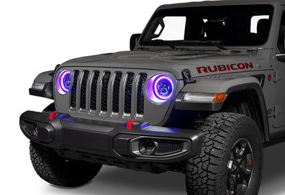 ORACLE Lighting Oracle Jeep Wrangler JL/Gladiator JT 7in. High Powered LED Headlights (Pair) - Dynamic - Dynamic 5769J-332 5769J-332 Photo - lifestyle view
