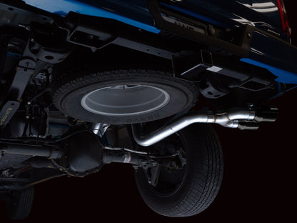 AWE Tuning AWE 0FG 21+ Ford F150 Dual Side Exit Cat-Back Exhaust - 4.5in Diamond Black Tips 3015-23059 3015-23059 Photo - Mounted