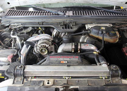 HPS Performance Products HPS Hot & Cold Side Charge Pipe with CAC Hose Intercooler Boots, 03-07 Ford F250 Superduty Powerstroke 6.0L Diesel Turbo