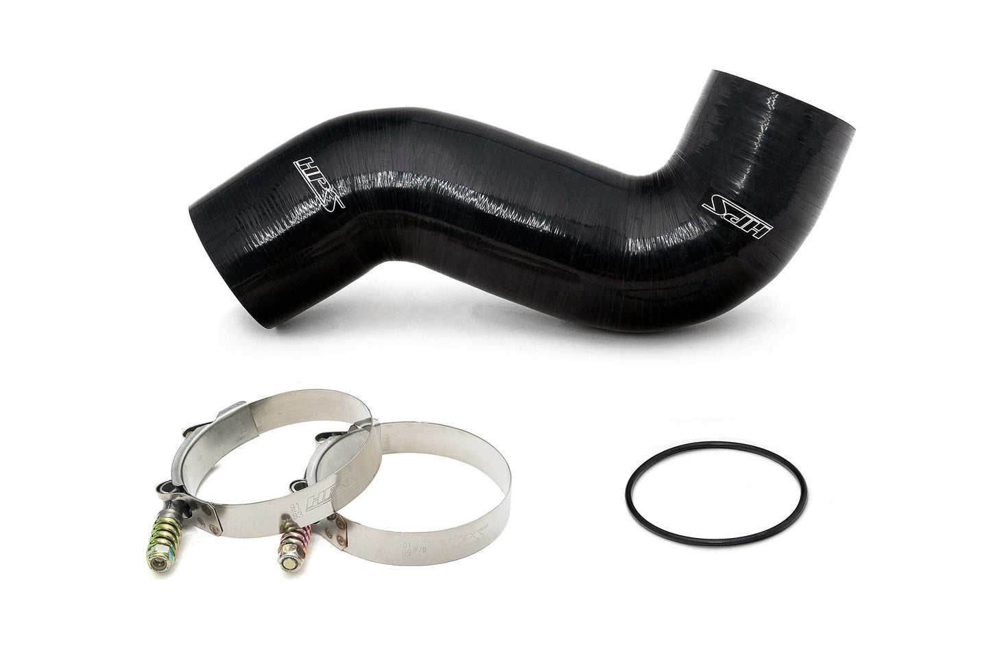 HPS Performance HPS Cold Side Charge Pipe with CAC Hose Intercooler Boot, 2011-2016 Ford F450 Superduty Powerstroke 6.7L Diesel Turbo, 17-154