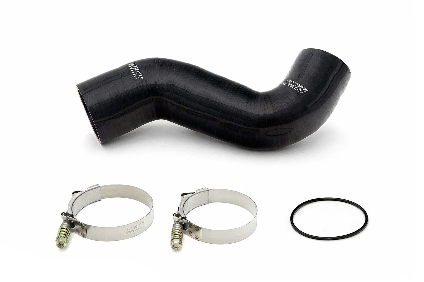 HPS Performance HPS Cold Side Charge Pipe with CAC Hose Intercooler Boot, 2017-2023 Ford F550 Superduty Powerstroke 6.7L Diesel Turbo, 17-155