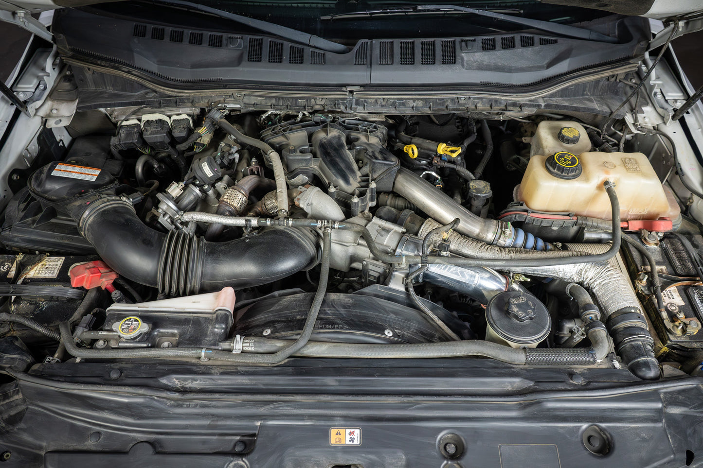 HPS Performance HPS Cold Side Charge Pipe with CAC Hose Intercooler Boot, 2017-2023 Ford F250 Superduty Powerstroke 6.7L Diesel Turbo, 17-155