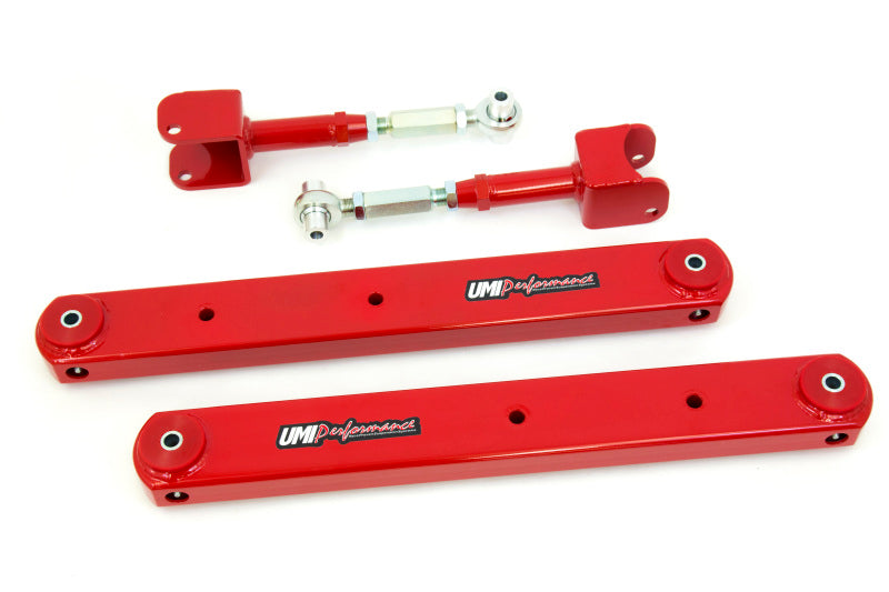 UMI Performance 64-67 GM A-Body Rear Control Arm Kit Fully Boxed Lowers Adjustable Uppers 402119-R 402119-R Photo - Primary