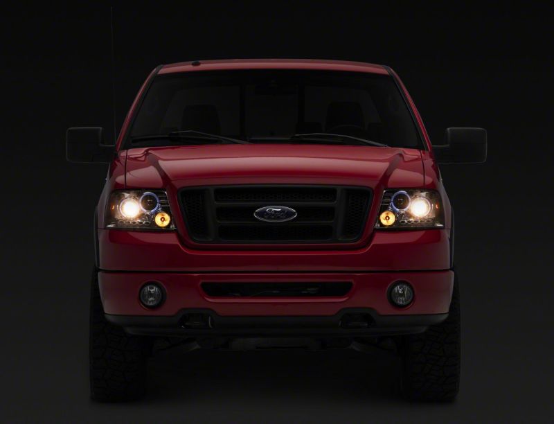 Raxiom 04-08 Ford F-150 Dual LED Halo Projector Headlights- Chrome Housing (Clear Lens) T542850 T542850 Photo - Close Up