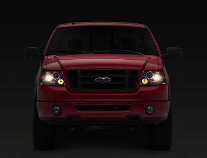 Raxiom 04-08 Ford F-150 Dual LED Halo Projector Headlights- Chrome Housing (Clear Lens) T542850 T542850 Photo - Close Up