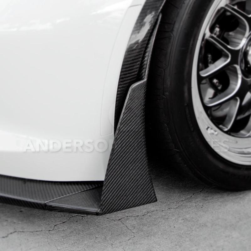 Anderson Composites 14+ Chevrolet Corvette C7 Z06 Front Bumper Canards AC-FL14CHC7-Z6XC AC-FL14CHC7-Z6XC Photo - Primary