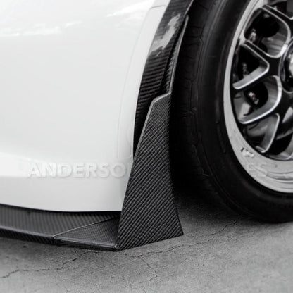 Anderson Composites 14+ Chevrolet Corvette C7 Z06 Front Bumper Canards AC-FL14CHC7-Z6XC AC-FL14CHC7-Z6XC Photo - Primary