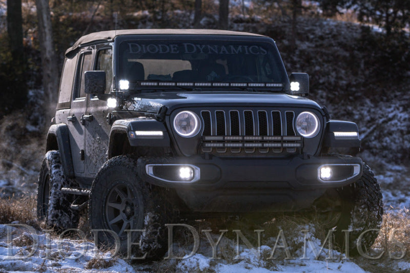 Diode Dynamics 18-21 Jeep JL Wrangler/Gladiator SS6 Cowl LED Bracket Kit - White Driving DD6092 DD6092 User 3