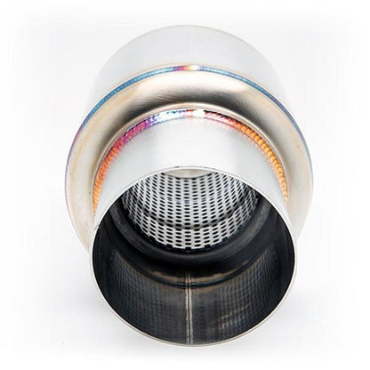 BLOX Racing Universal Full Stainless Steel, 3.0-inch Mini Race Muffler. BXEX-00104 User 1