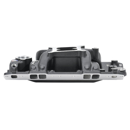 Edelbrock Intake Manifold, RPM Air-Gap, Small-Block Chevy 262-400, Black 75013 Photo - Unmounted