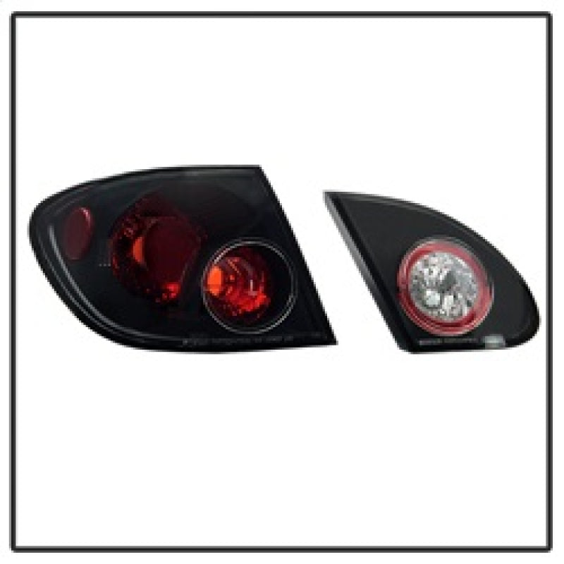 Spyder Toyota Corolla 03-08 Euro Style Tail Lights Black ALT-YD-TC03-BK 5007339 5007339 Photo - Unmounted