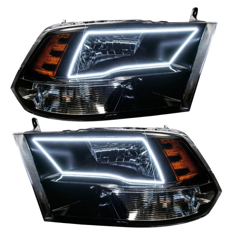 ORACLE Lighting Oracle 09-17 RAM 1500 TRX Quad Pre-Assembled Headlights Black Housing - ColorSHIFT w/ BC1 Controller 7121-335 7121-335 User 1