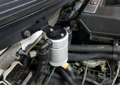 J&L 11-14 Ford F-150/Ford F-150 Raptor 6.2L Passenger Side Oil Separator 3.0 - Clear Anodized 3036P-C 3036P-C Photo - Mounted