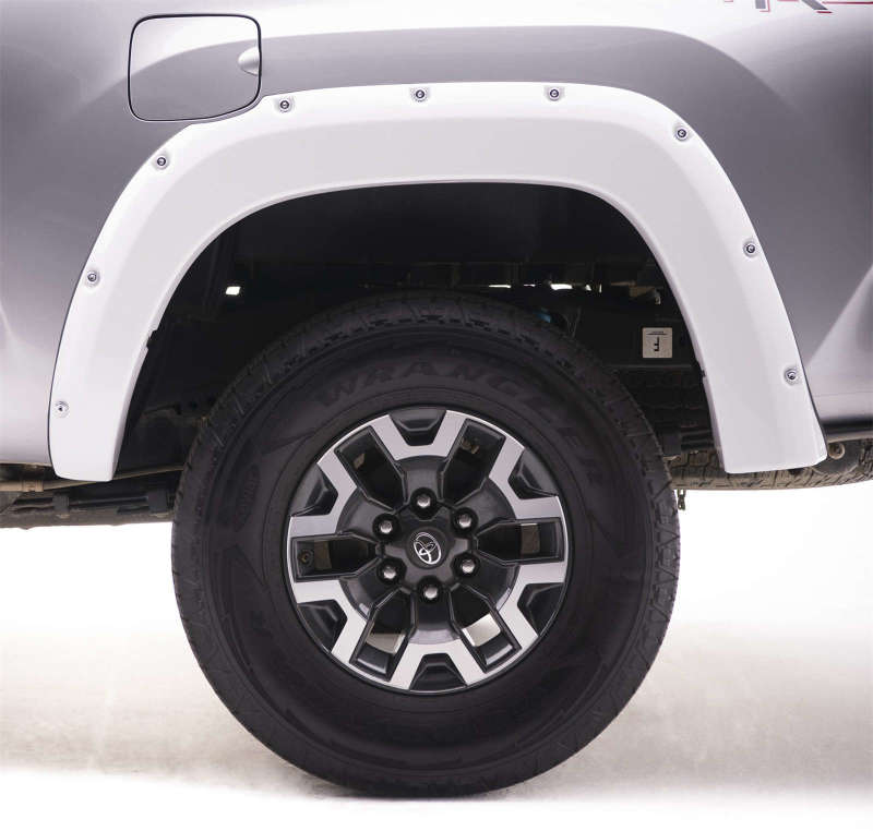 EGR 16+ Toyota Tacoma w/Mudflap Bolt-On Look Color Match Fender Flares - Set - Super White 795084-040 795084-040 Photo - Mounted