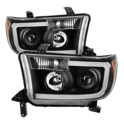 SPYDER Xtune Toyota Tundra 07-13 LED Light Bar Projector Headlights Black PRO-JH-TTU07-LED-BK 9027888 9027888 Photo - Primary