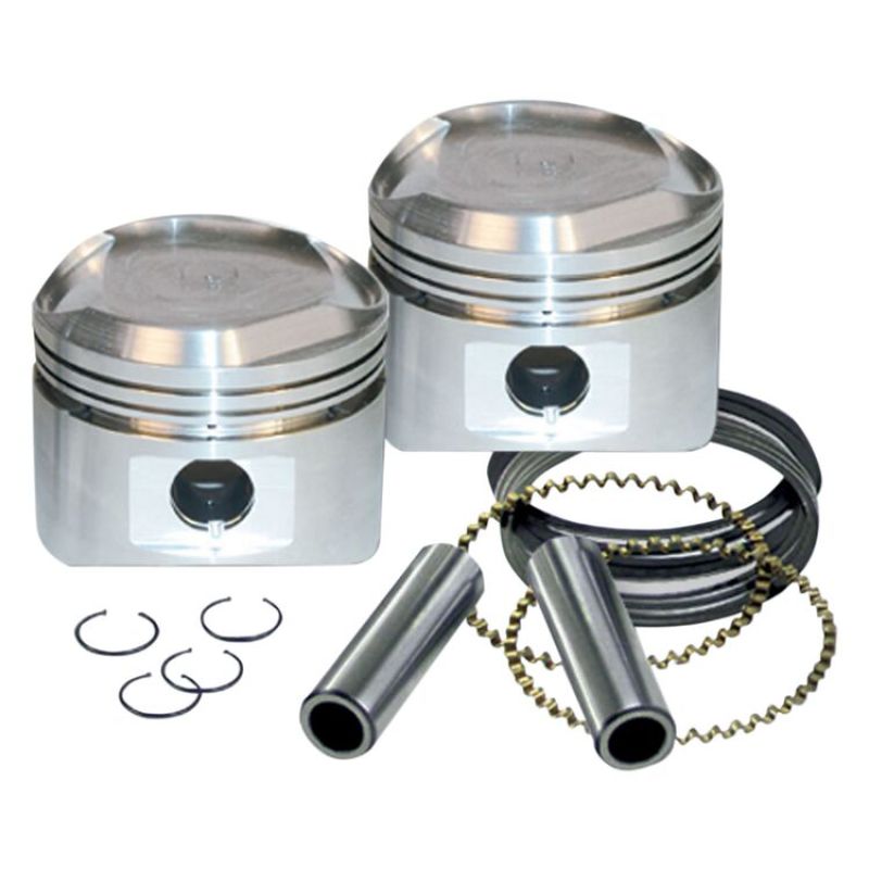 S&S Cycle 3-7/16in x Up To 4-3/4in Stroke Piston Set - .010in 920-0075