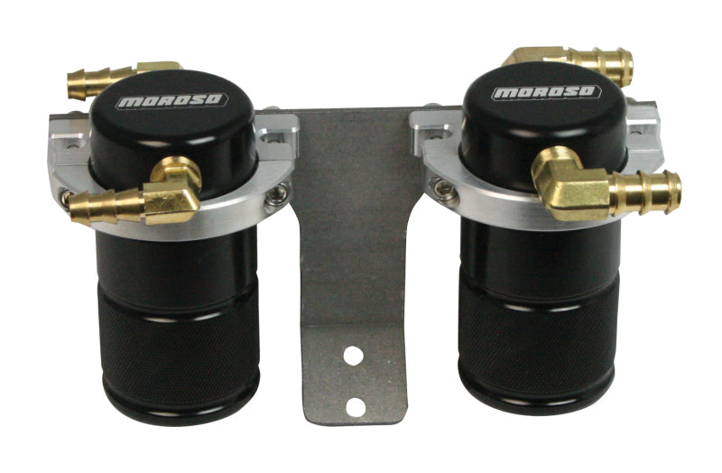 Moroso Air-Oil Separator Kit Twin Small Body, STI 04-07 F/M  Intercooler 85655 Photo - Primary