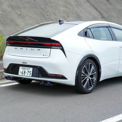 TOM'S Racing Quad Exhaust System (With OEM Factory Rear Diffuser) - Toyota Prius (60) 2023+