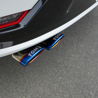 TOM'S Racing Quad Exhaust System (With OEM Factory Rear Diffuser) - Toyota Prius (60) 2023+