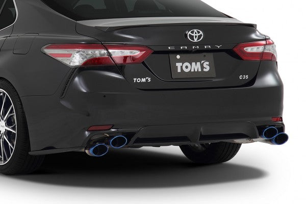 TOM'S Racing Stainless Axleback Exhaust System - 2018-2024 Toyota Camry XSE (Titanium- Quad Tips)
