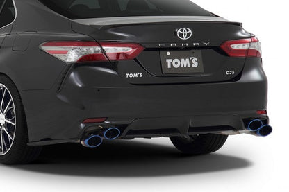 TOM'S Racing Stainless Axleback Exhaust System - 2018-2024 Toyota Camry XSE (Titanium- Quad Tips)