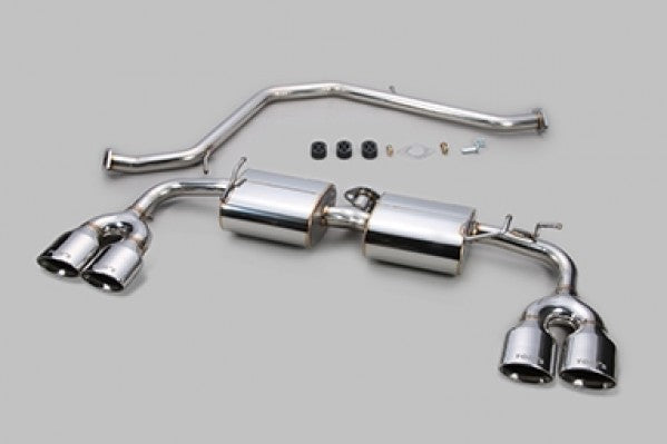 TOM'S Racing Stainless Exhaust System - 2019+ Lexus UX200/ UX250h [2WD Only] (Stainless Steel Polished- Quad Tips)