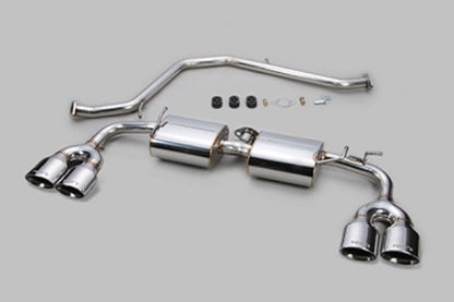 TOM'S Racing Stainless Exhaust System - 2019+ Lexus UX200/ UX250h [2WD Only] (Stainless Steel Polished- Quad Tips)