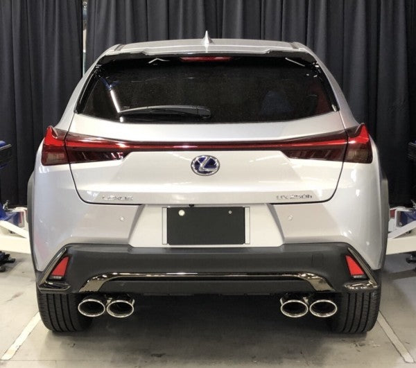 TOM'S Racing Stainless Exhaust System - 2019+ Lexus UX200/ UX250h [2WD Only] (Stainless Steel Polished- Quad Tips)