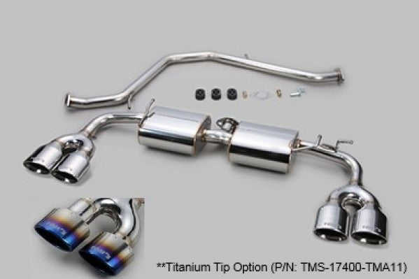 TOM'S Racing Stainless Exhaust System - 2019+ Lexus UX200/ UX250h [2WD Only] (Titanium- Quad Tips)